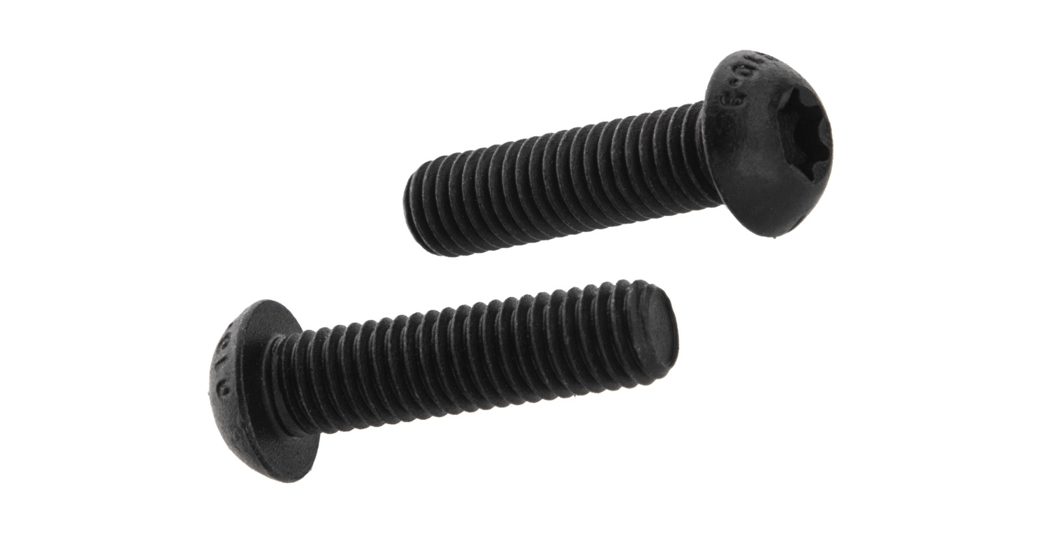 ISO 7380-1 10.9 zinc plated black Bolt with semicircular head under torx