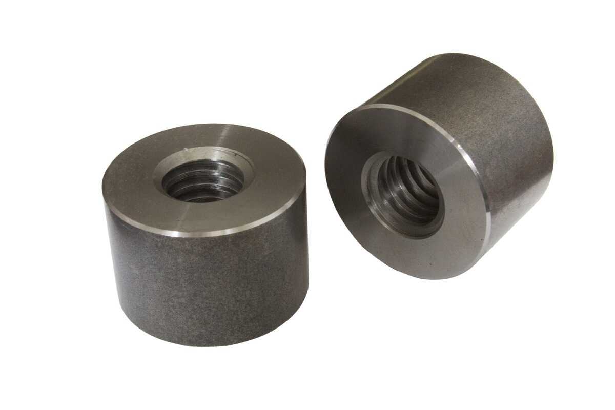 AN 117 steel Cylindrical nut with trapezoidal left thread 