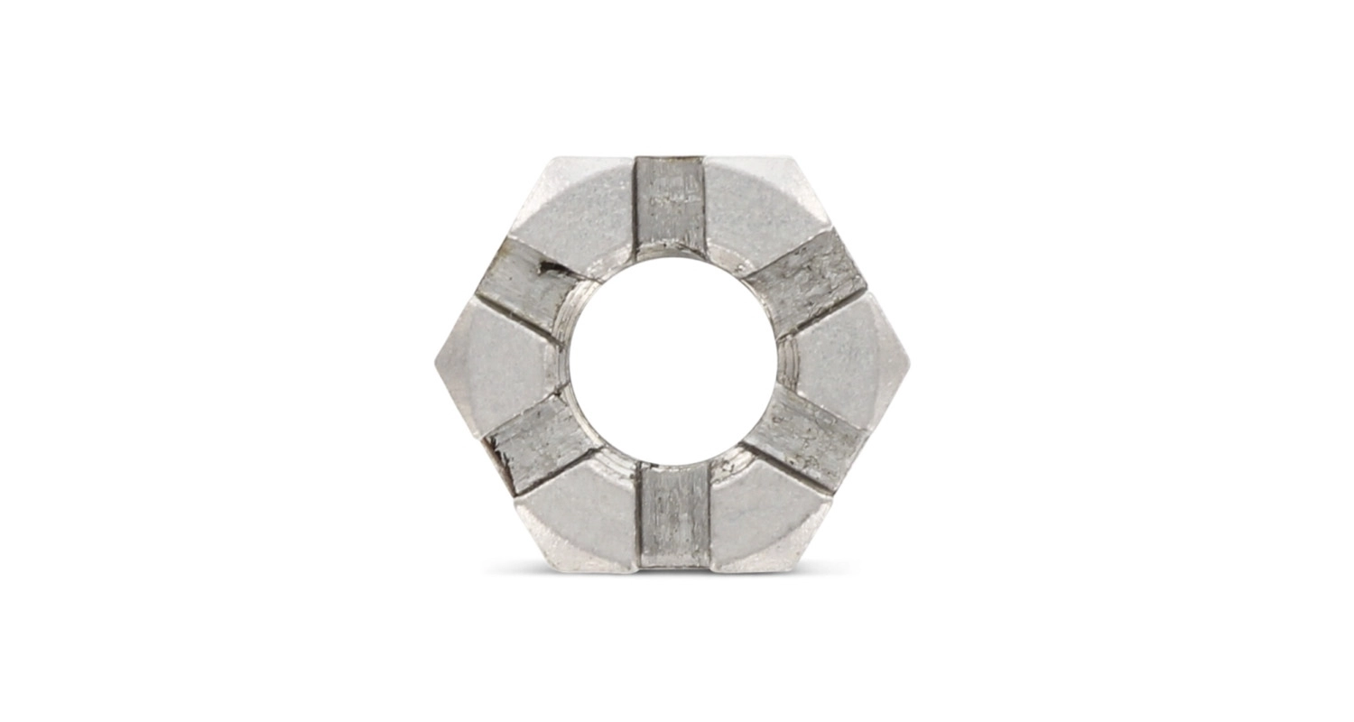 DIN 937 A2 Low steel crown nut креслення