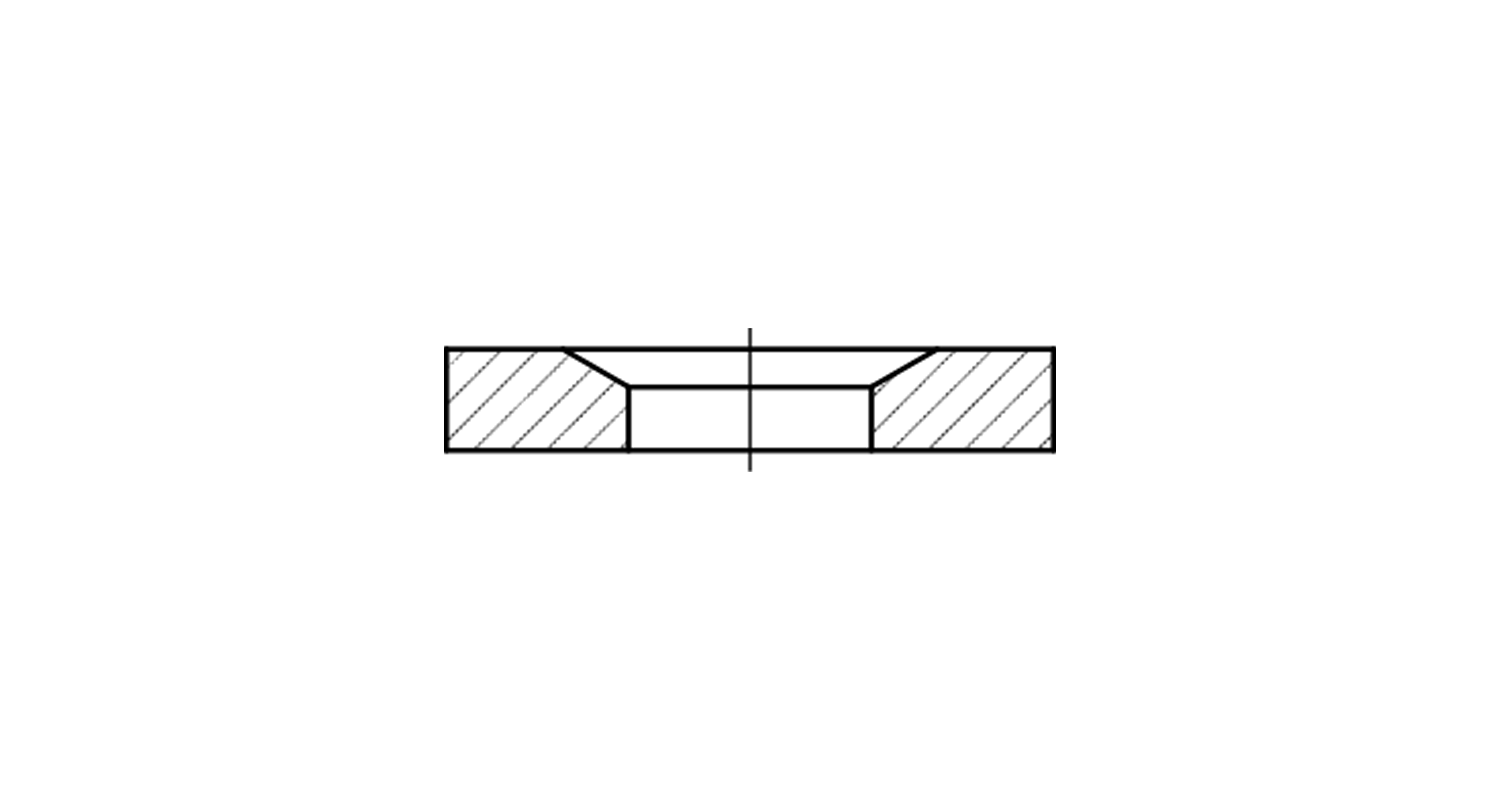 DIN 6319-G without coating spherical Washer креслення