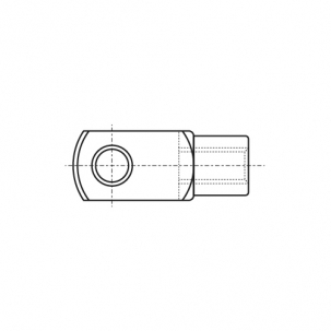 зубчатая'єднювач DIN 71752-G M14x28 цинк левая резьба креслення