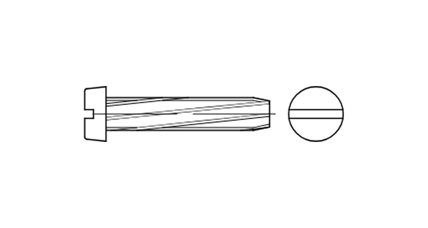 Screw DIN 7513 B M6x12 zinc креслення