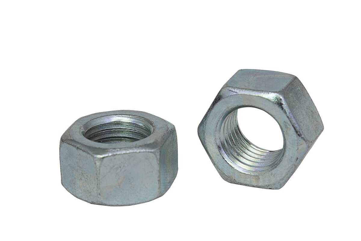 DIN 934 8 zinc Hexagon nut with with the left carving and with small step