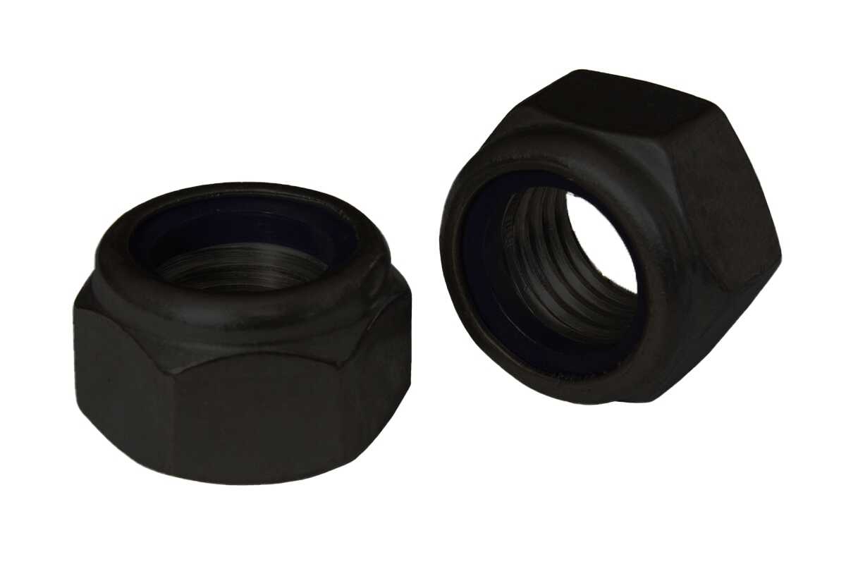Nut DIN 985 M5 6/8 zinc shawl black - Інтернет-магазин Dinmark