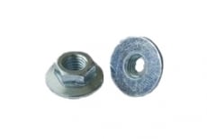 AN 608 zinc Hex nut with flange for profiles - Інтернет-магазин Dinmark