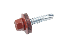 DIN 7504 KO zinc hexagon Self-tapping screw with drill and EPDM washer for metal