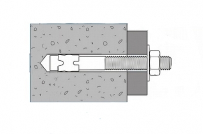 Анкер удлиненный для сжатой зоны бетона CE7 GBK цинк G & B - Dinmark