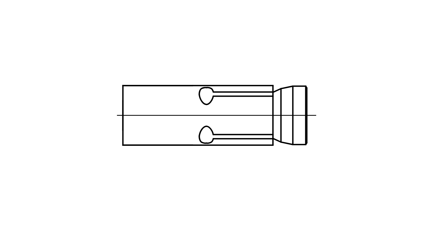 Anchor with female thread Zykon FZA-I zinc FISCHER креслення