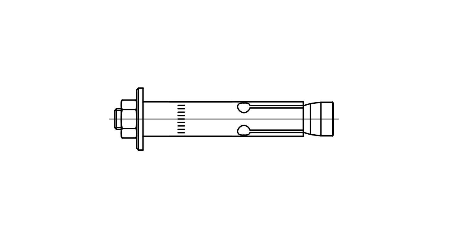 Anchor for through installation of Zykon FZA-D A4 FISCHER