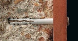 Дюбель нейлоновий рамний потайний комірець та шуруп з потайною головкою G&B Dinmark