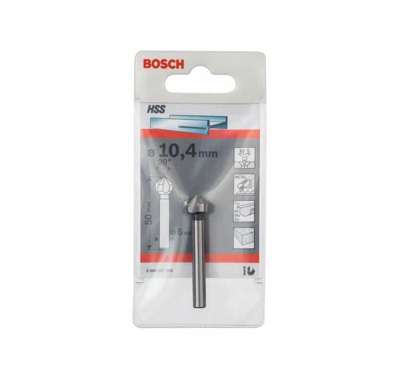 Зенкер HSS 25 мм М12 BOSCH креслення