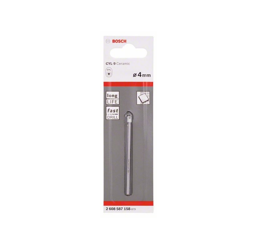 Bohrer CYL-9 Glas / Keramik 12х90mm BOSCH креслення