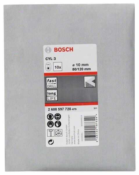Bohrer CYL-3 Beton 12x200 mm BOSCH креслення