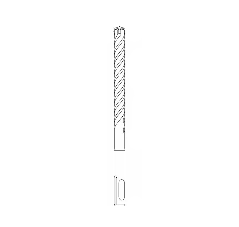 Bohrer SDS plus-5X 6x200x260 mm BOSCH креслення