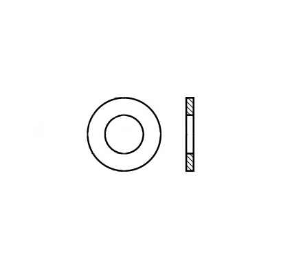 Ring DIN 1052-S d25x92x8 A2 креслення