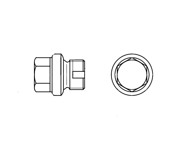 Stecker DIN 5586 G 2 Zink креслення