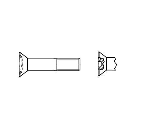 Bolzen DIN 7969 M16x50 4,6 Zink гарячиUnd креслення