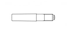 DIN 258 Conical pin with threaded pin - Інтернет-магазин Dinmark