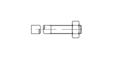 DIN 525 threaded Pin with welded nut - Інтернет-магазин Dinmark