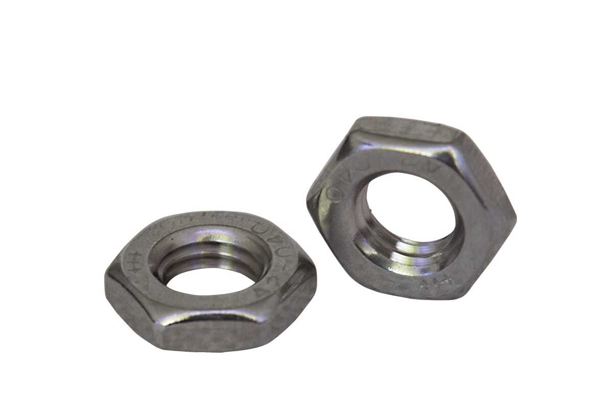DIN 439 A2 Low hexagon nut with small step and left-hand thread