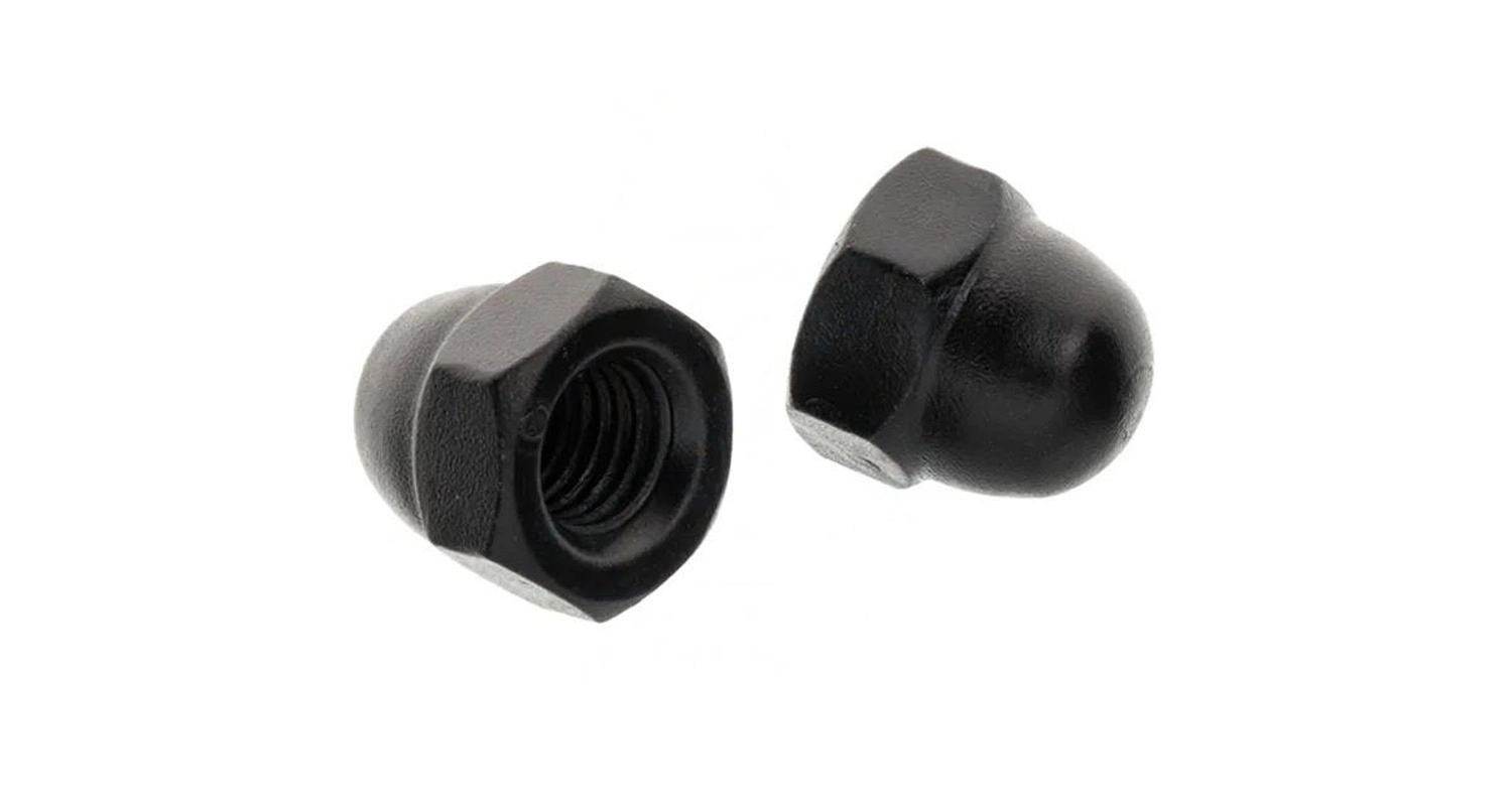 DIN 1587 6 цинк платковий чорний Гайка ковпачкова