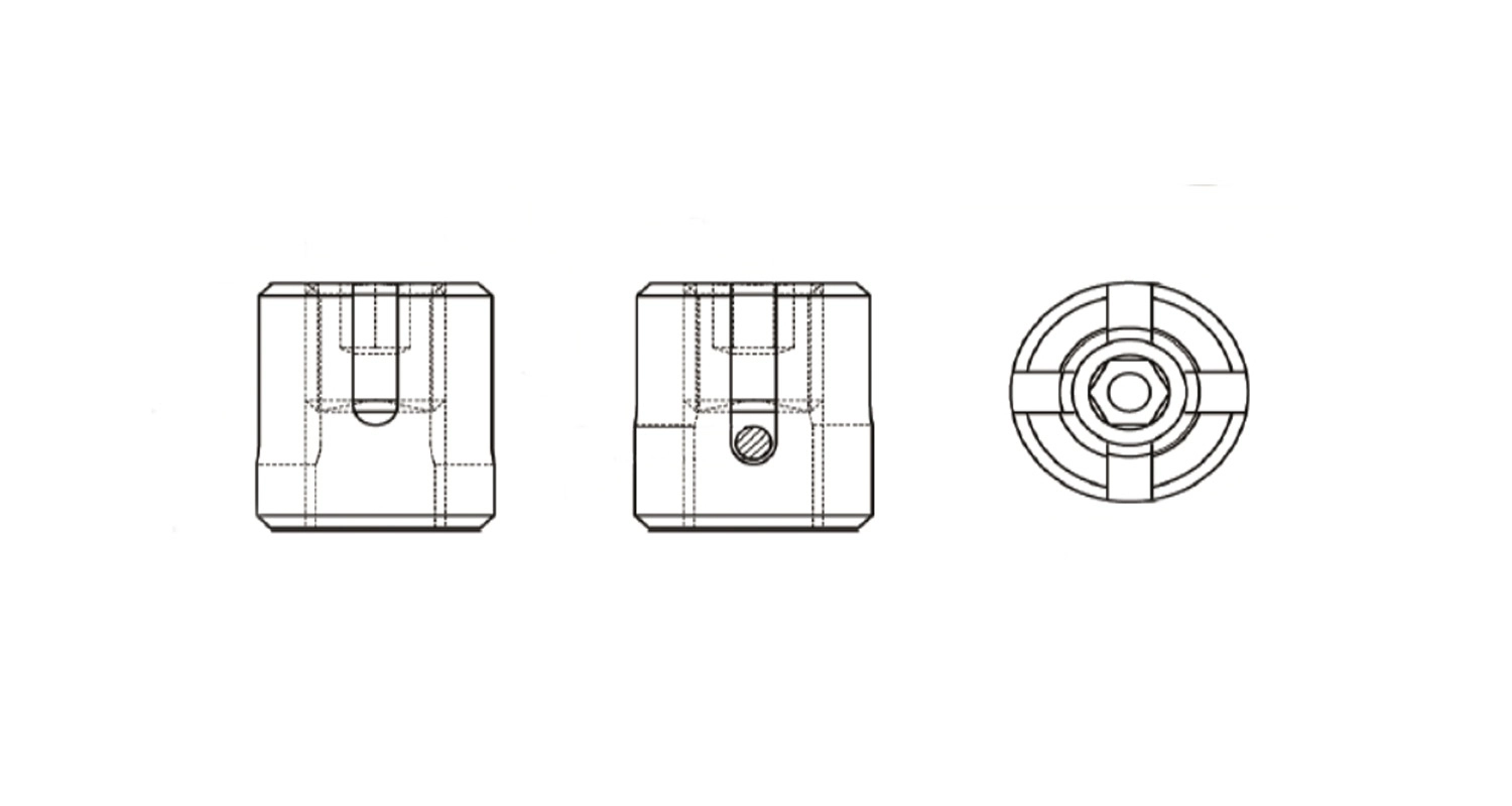 ART 8425 A4 Зажим для троса крестовой креслення