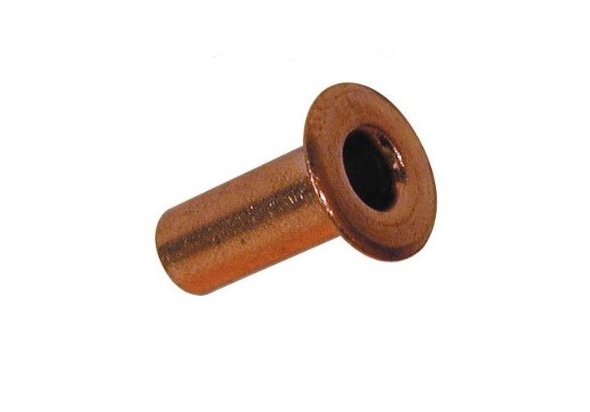 DIN 7338-B copper Self-tapping rivet, hollow body with flat head