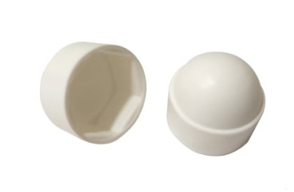 AN 283 polyethylene White plastic cap