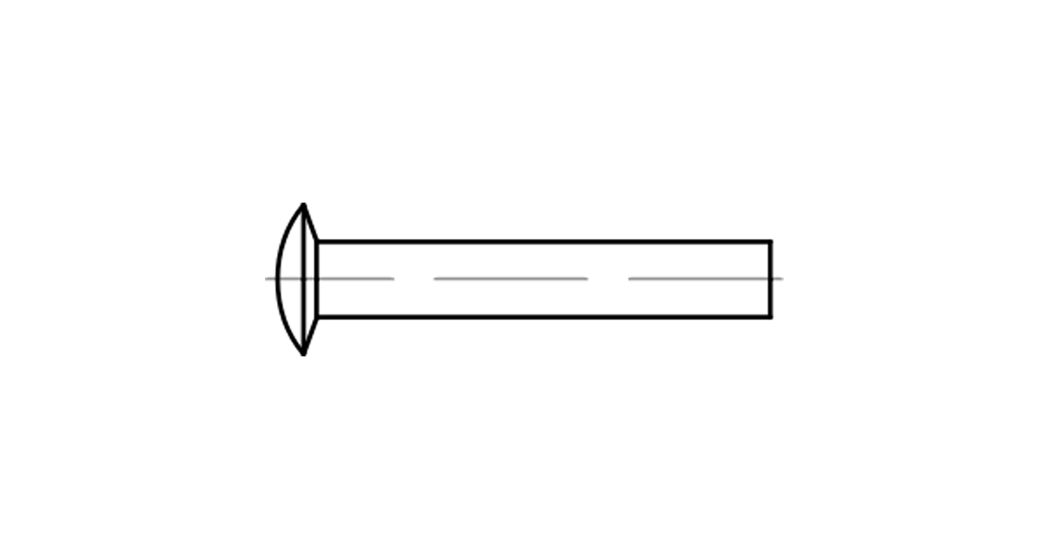 Заклепка DIN 662 d2x4 креслення