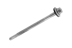 DIN 7504 K 560HV zinc self-tapping screw with hex head and EPDM washer for sandwich panels, t-max=15 mm