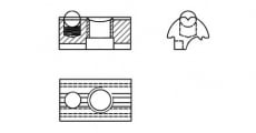 ART 9431 Clamping nut for profile - Інтернет-магазин Dinmark