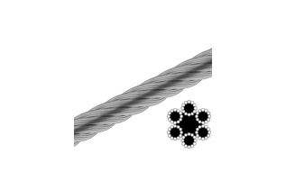 Seil ISO 2408 d10 6х12+1FC Zink (L=100)