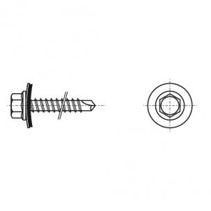 Selbstschneidend Stitcher d6,3х19 Zink креслення