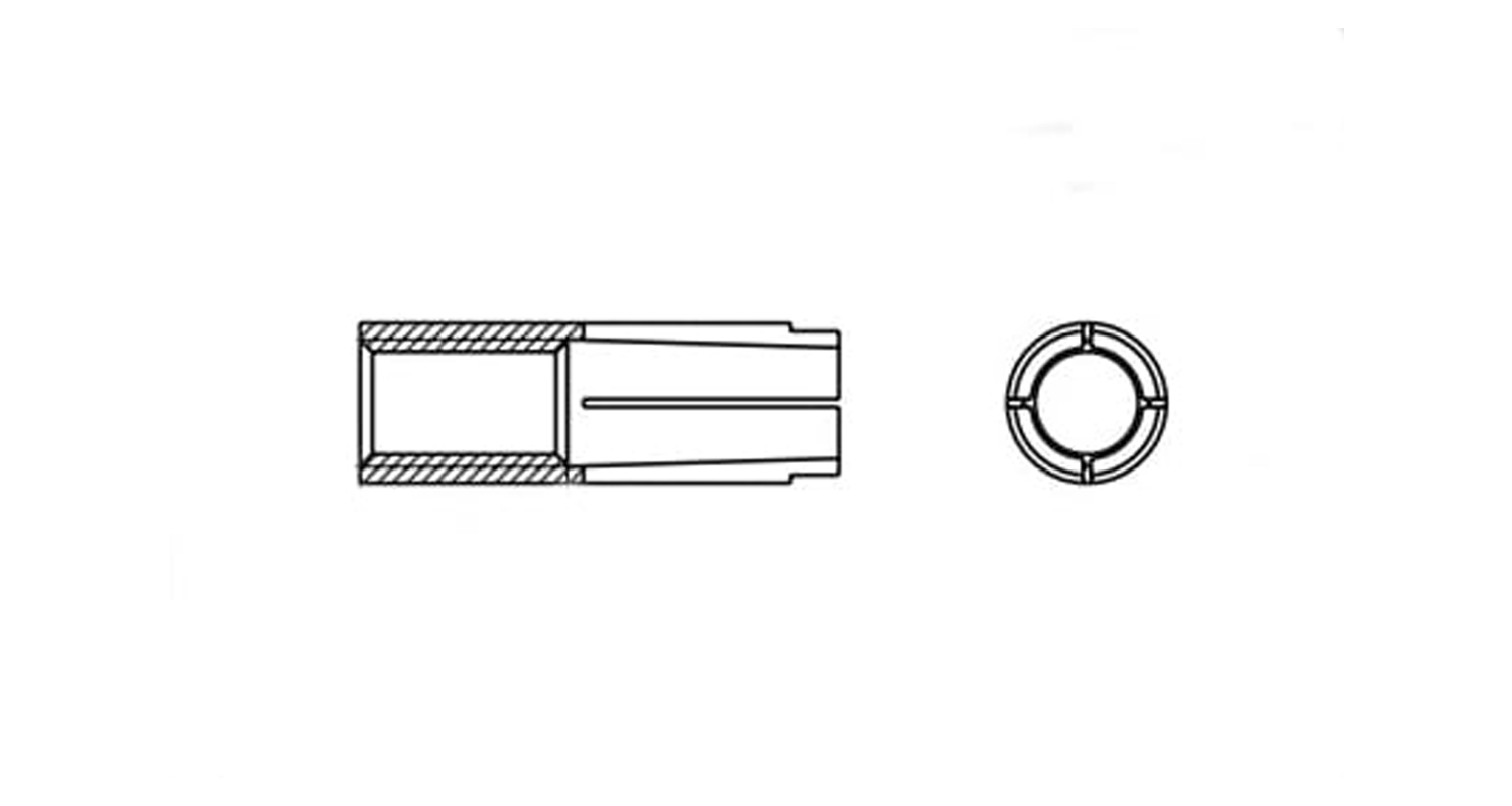 Anker ETHD M8x30 Zink креслення
