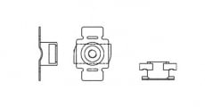 Square nut ART 9199 - Інтернет-магазин Dinmark