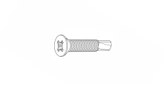 DIN 7504-WMr Self-tapping screw with countersunk head and drill bit - Інтернет-магазин Dinmark