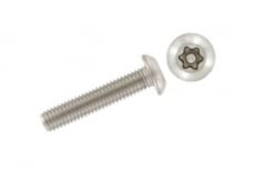 ISO 7380-1 A2 Болт антивандальный с полукруглой головкой Torx+PIN
