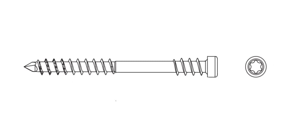 Selbstschneidend HNT d5,0x60 A2 Wkret-Met креслення