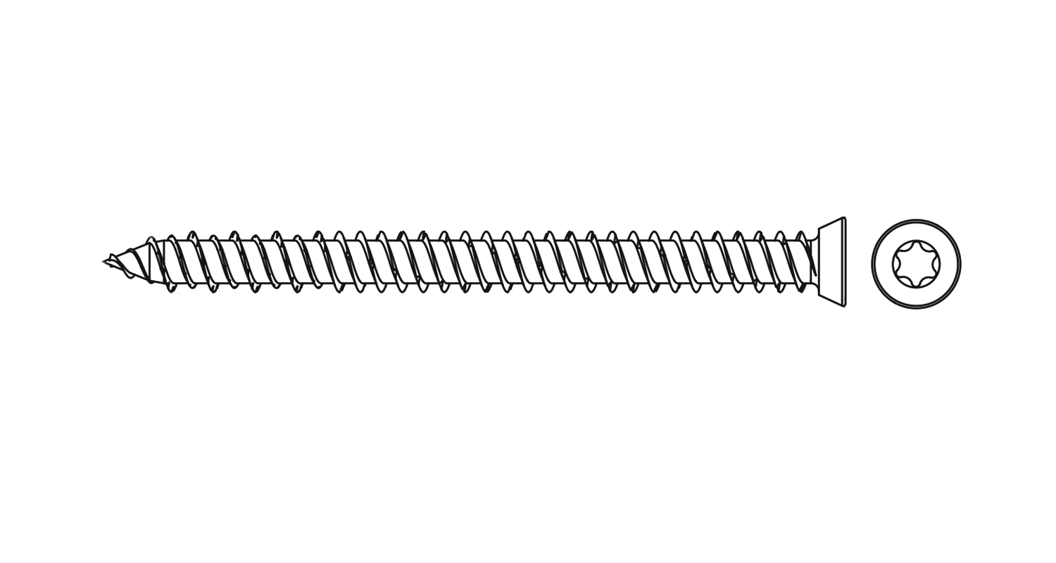 Schraube WHO d7,5x152 Wkret-Met креслення
