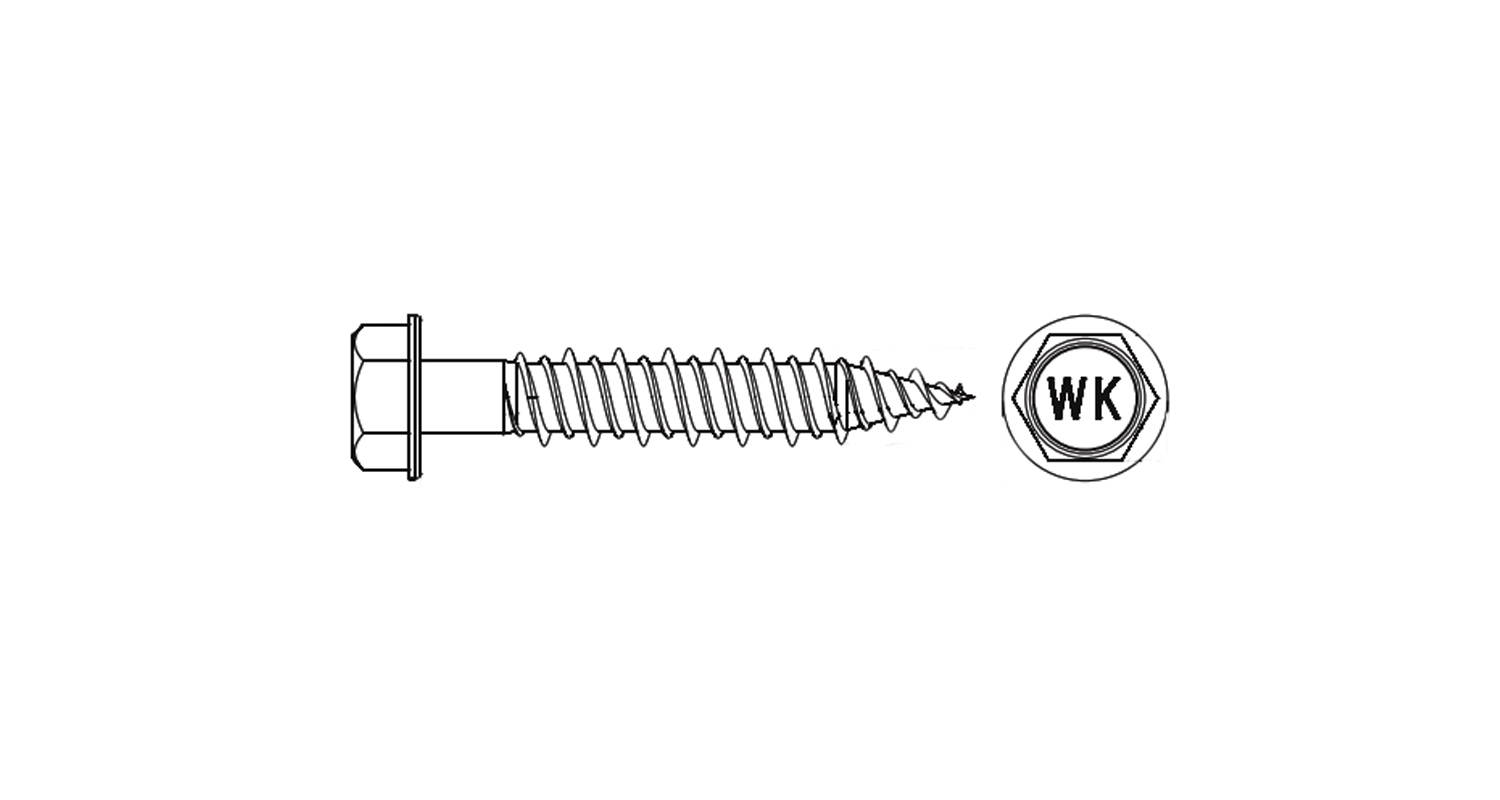 Selbstschneidend WB6-D d6,3x35 Wkret-Met креслення