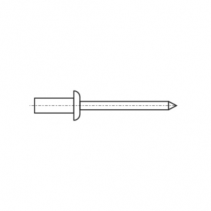 Niet ISO 15976 M3,2x6 St/St luftdicht Bralo креслення