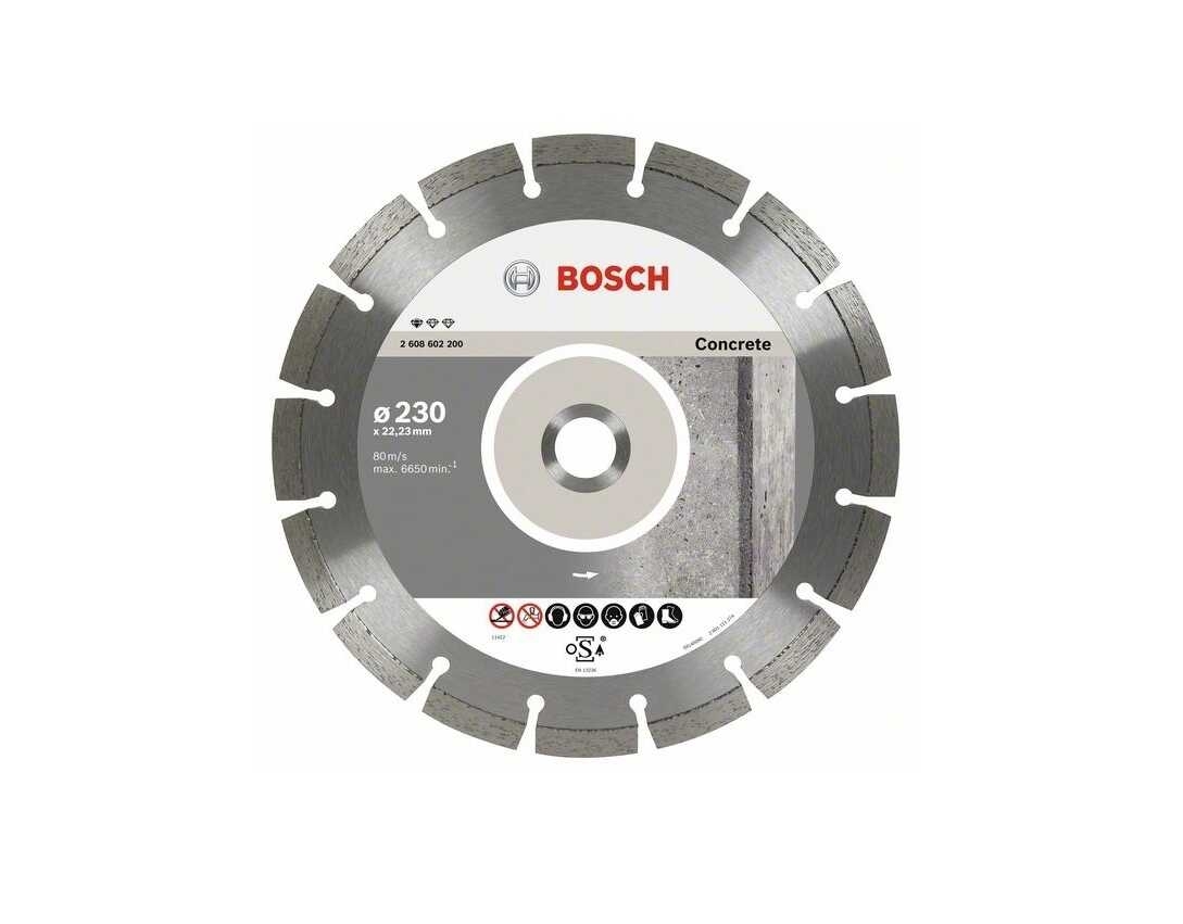 Алмазний диск Standard for Concrete 230-22,23 BOSCH S - Інтернет-магазин Dinmark