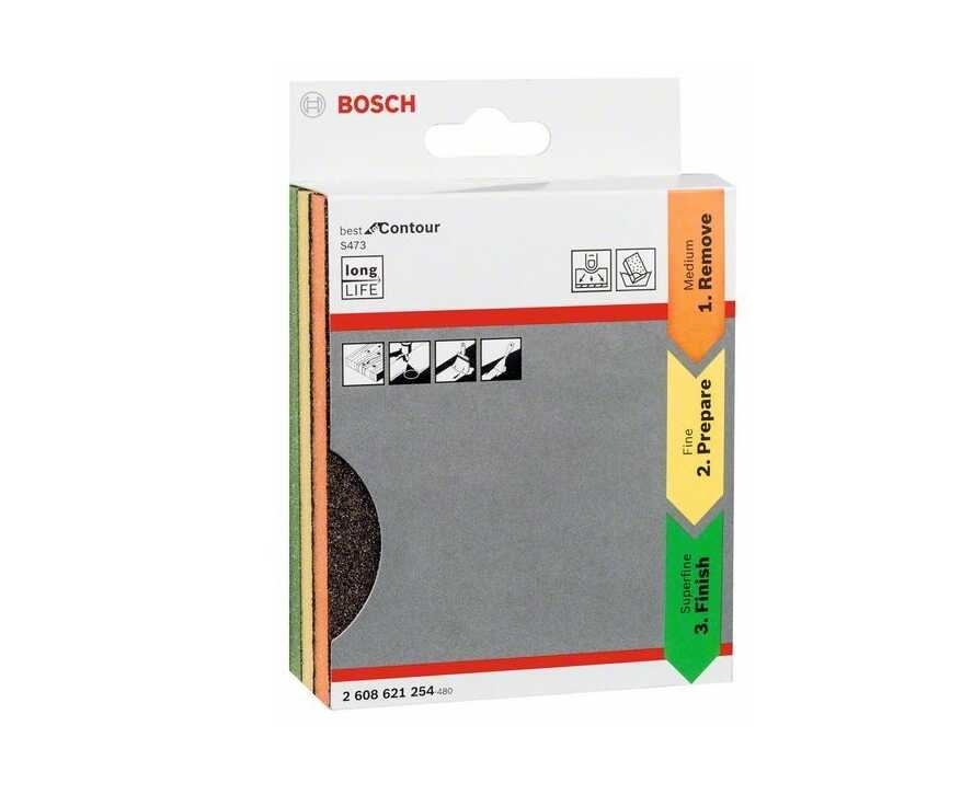 Губка 69x97x26мм Best for Flat and Edge Fine BOSCH креслення