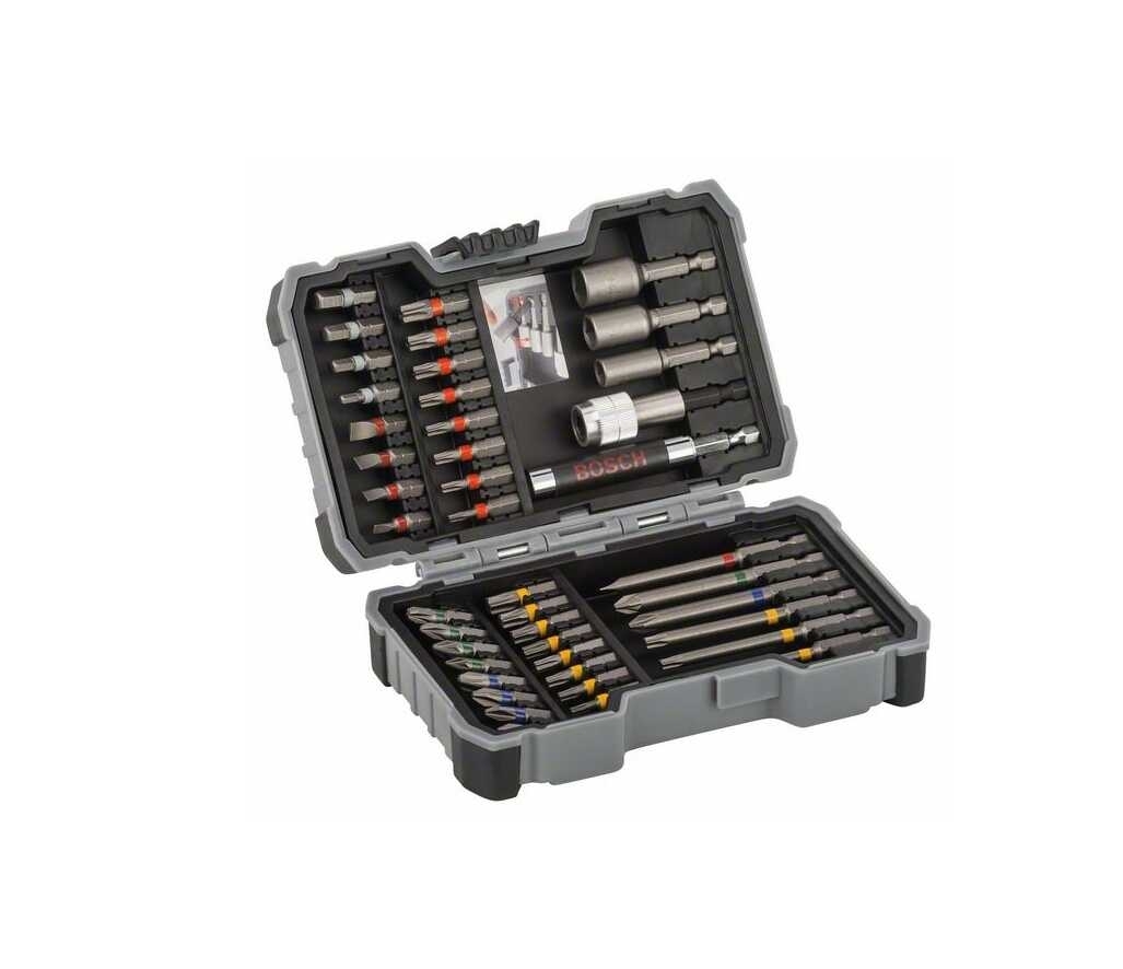 Set of bits for screwing and socket wrenches Extra Hard, 43 pcs BOSCH