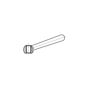 DIN 99-N Nut-ручка clamping M10x80 A2 креслення