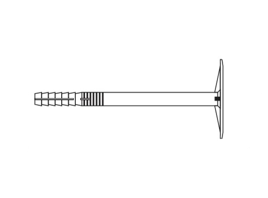 Тарілчастий дюбель M10х180/130 поліпропілен Е (ТД) креслення