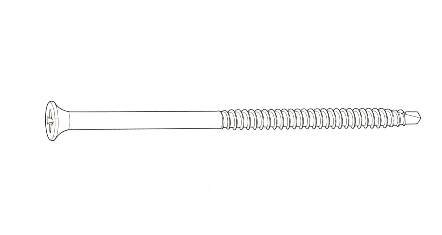 SDS-G Delta-MKS Саморез с потайной головкой для кровли креслення
