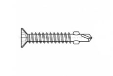 DIN 7504-P zinc Self-tapping screw with hidden head and reinforced drill #5, slot PH - Інтернет-магазин Dinmark