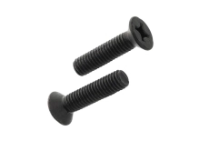 Schrauben DIN 965 M4x10 Zink Zinkschal Schwarz PH2