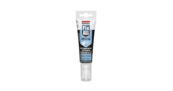 Клей-герметик FIX ALL CRYSTAL SOUDAL – Купити гуртом в Dinmark